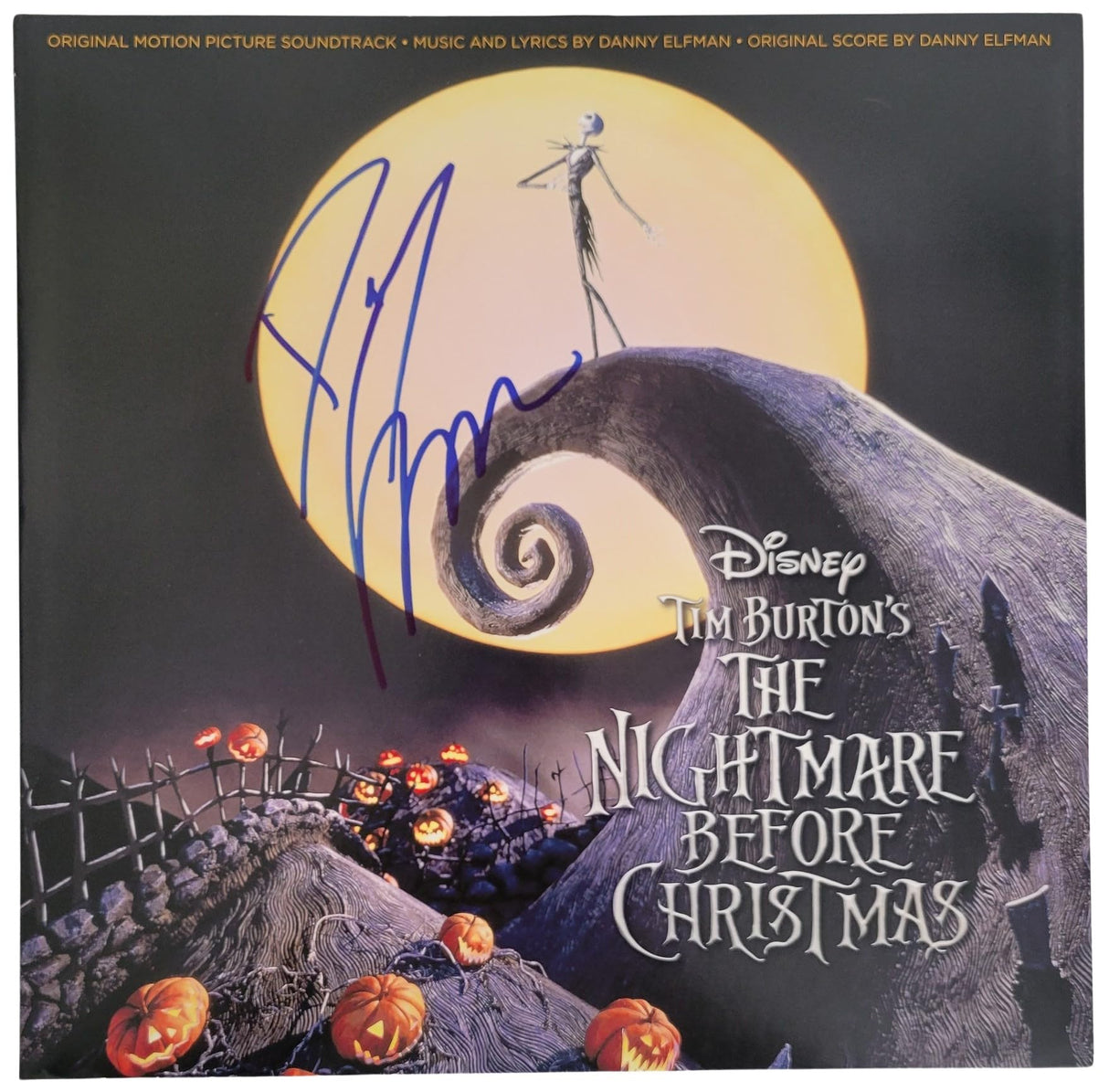 Danny Elfman Signed The Nightmare Before Christmas Album Proof Vinyl Soundtrack