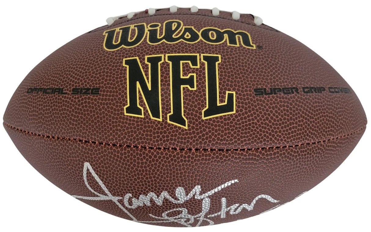 James Lofton Signed Football Proof COA Autographed LA Raiders Bills HOF