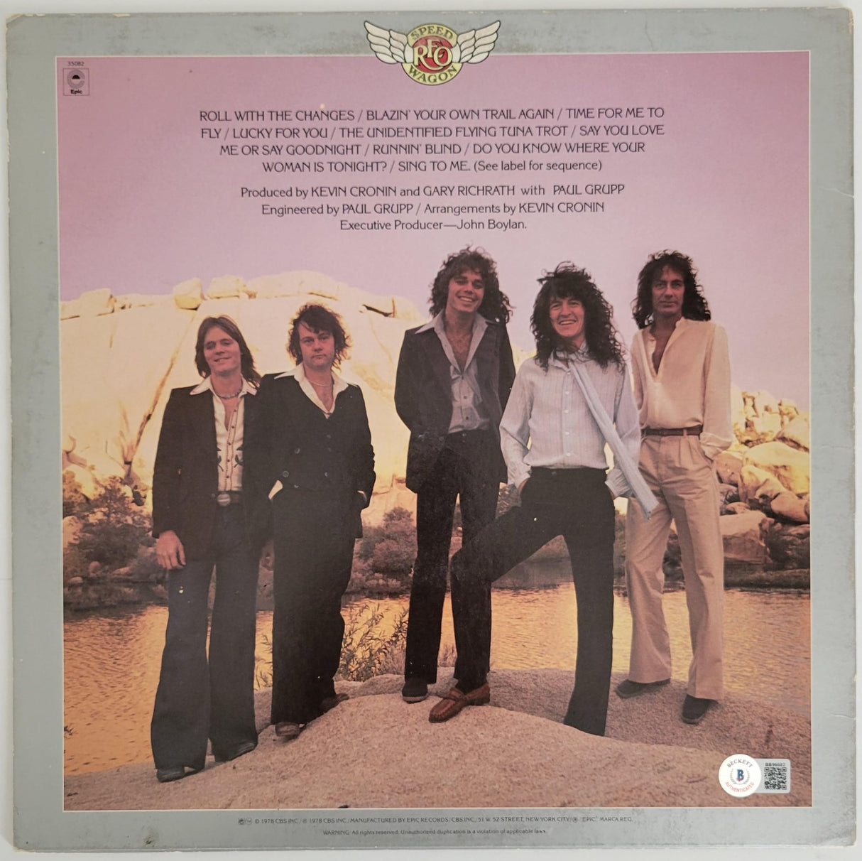 REO Speedwagon Signed You Can Tune a Piano Album COA Proof Autographed Vinyl Record