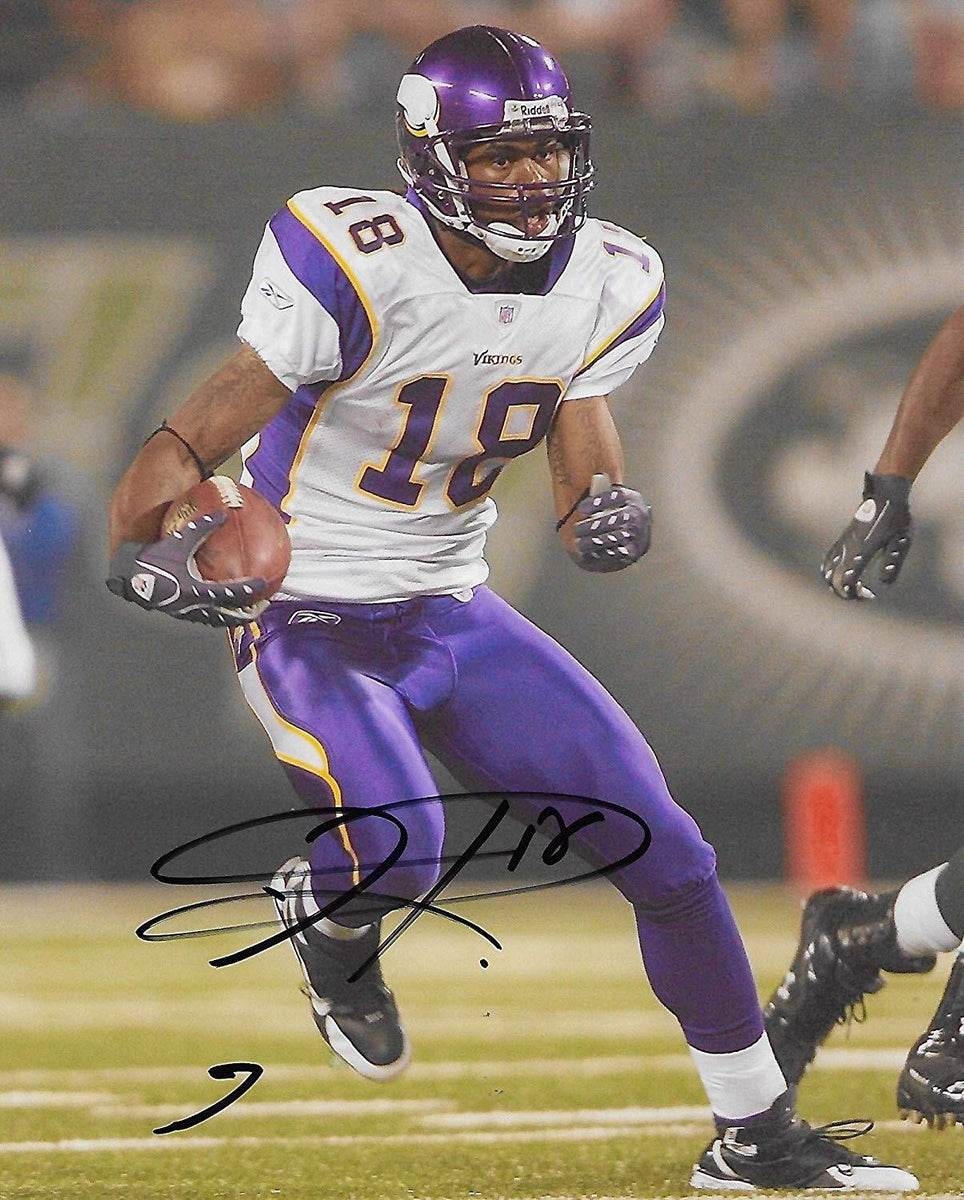 SIDNEY RICE SIGNED SEATTLE SEAHAWKS 8x10 PHOTO AUTOGRAPHED MINNESOTA  VIKINGS