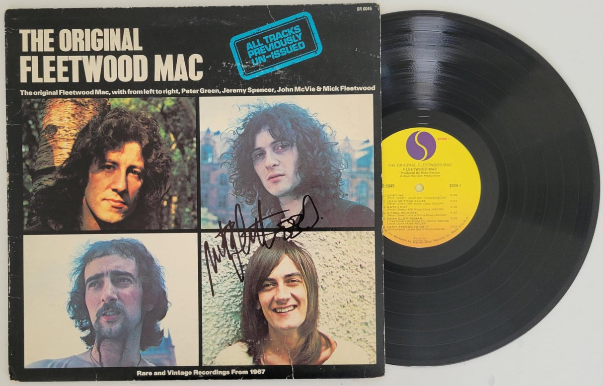 Mick Fleetwood signed Fleetwood Mac Mystery to Me album proof vinyl proof STAR autographed