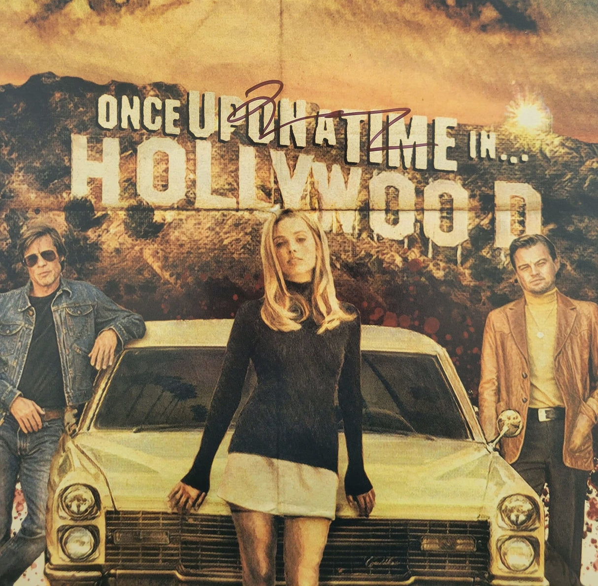 Quentin Tarantino signed Once upon a Time in Hollywood 12x18 photo COA Proof STAR.