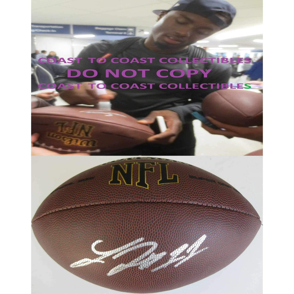Laquon Treadwell, Minnesota Vikings, Ole Miss, Signed, Autographed, NFL Football, a COA with the Proof Photo of Laquon Signing Will Be Included