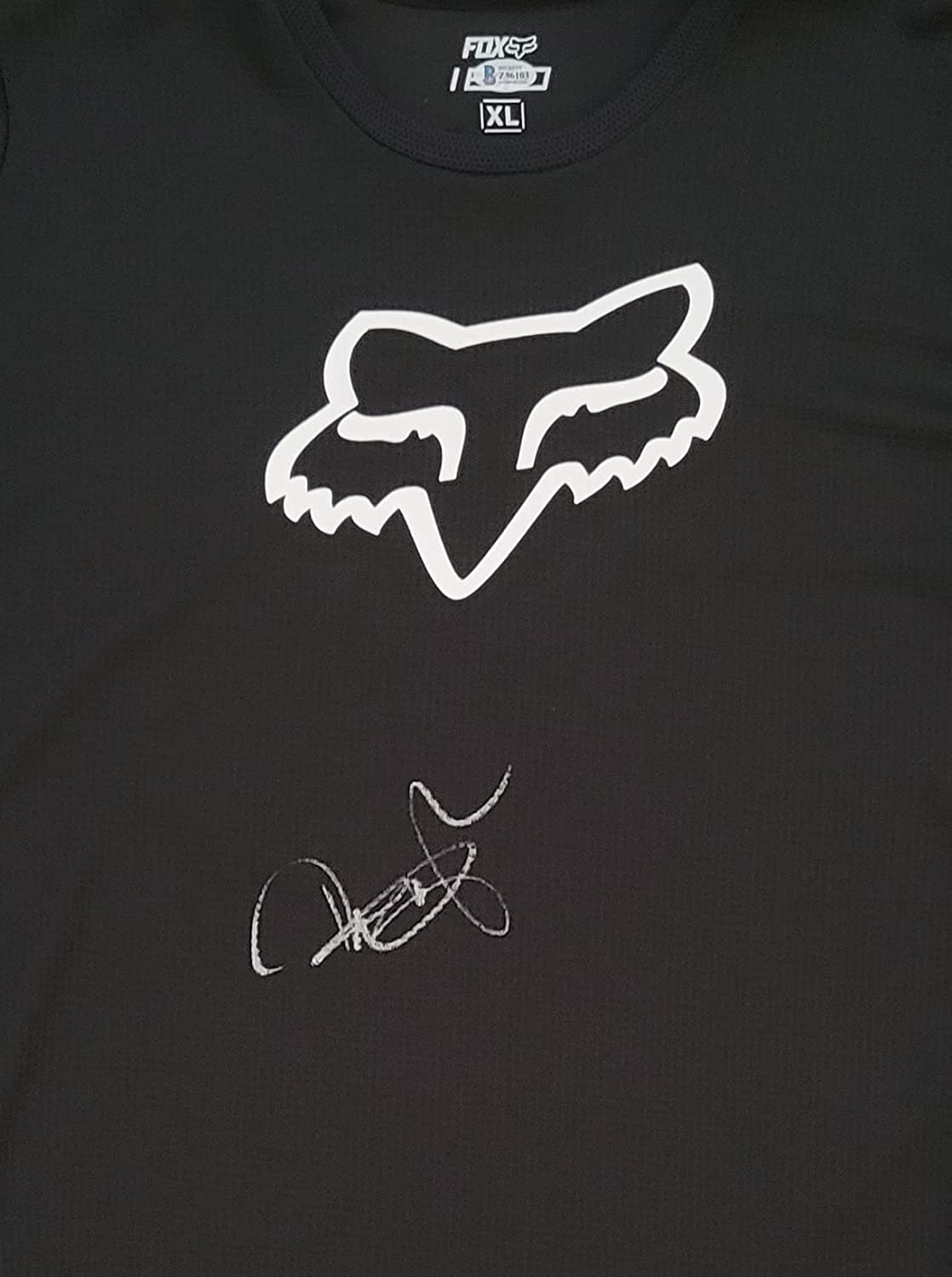 Ryan Dungey Supercross Motocross autographed Fox Jersey Proof Beckett COA