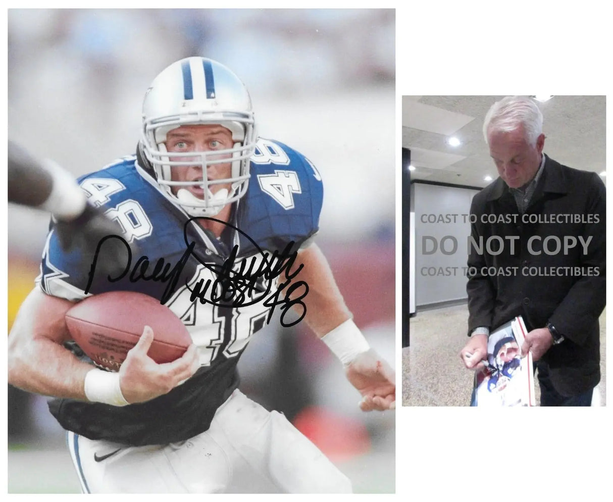 Daryl Johnston Signed Dallas Cowboys Football 8x10 Photo proof COA autographed.