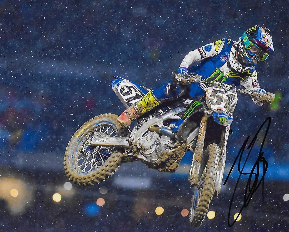 Justin Barcia supercross, motocross signed, autographed, 8x10 photo,proof COA