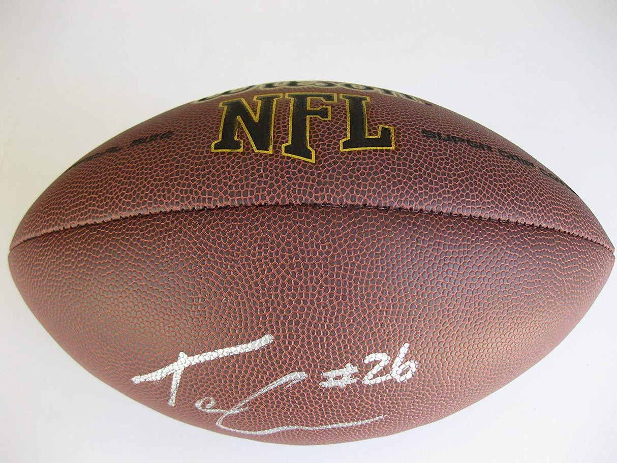 Tevin Coleman San Francisco 49ers signed, autographed, NFL football, exact proof COA