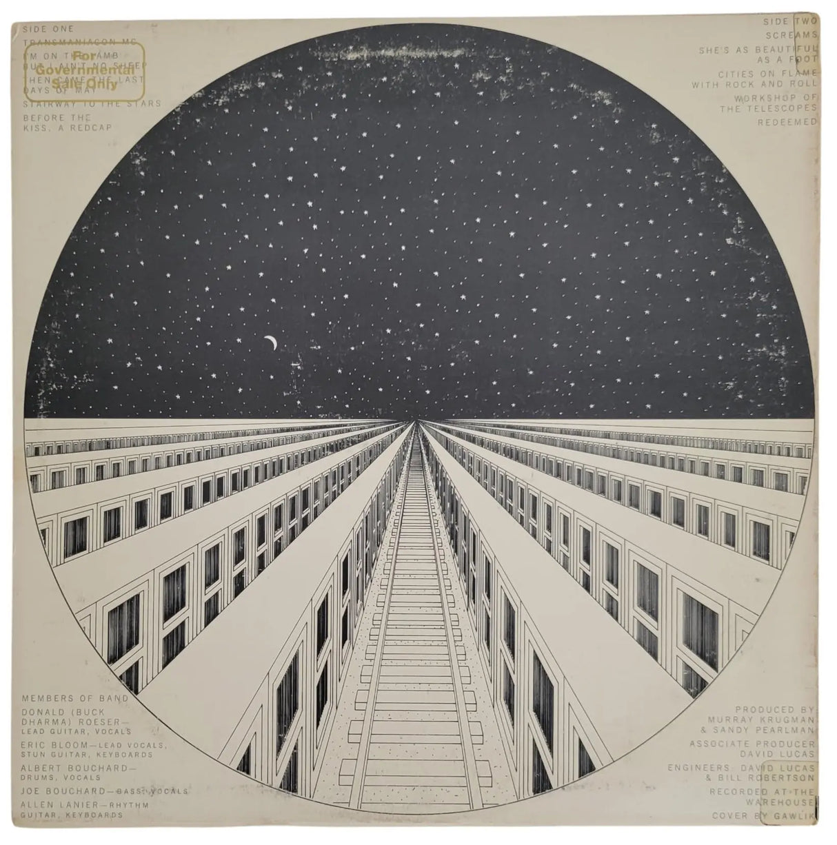 Buck Dharma Eric Bloom Signed Blue Oyster Cult Album COA Proof Autographed STAR