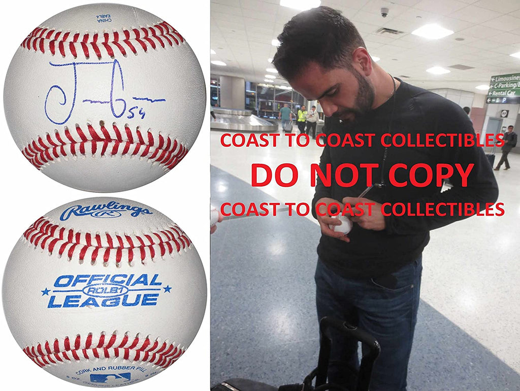 Jaime Garcia St Louis Cardinals Cubs Yankees signed autographed baseball proof