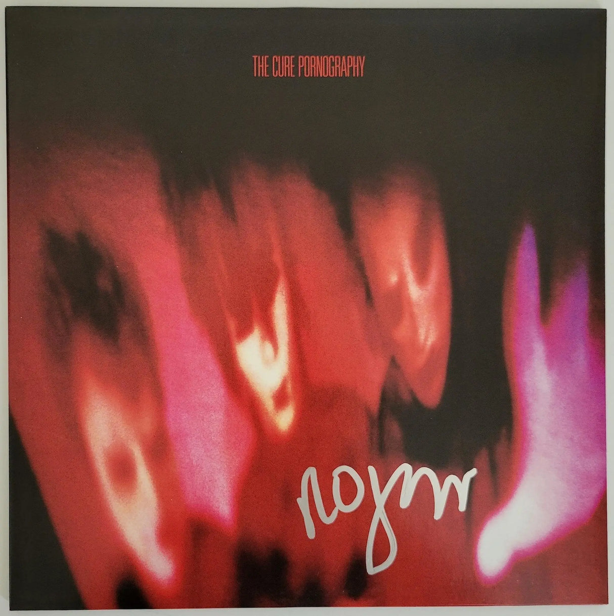 Robert Smith signed The Cure Pornography album, Vinyl Record COA proof Star