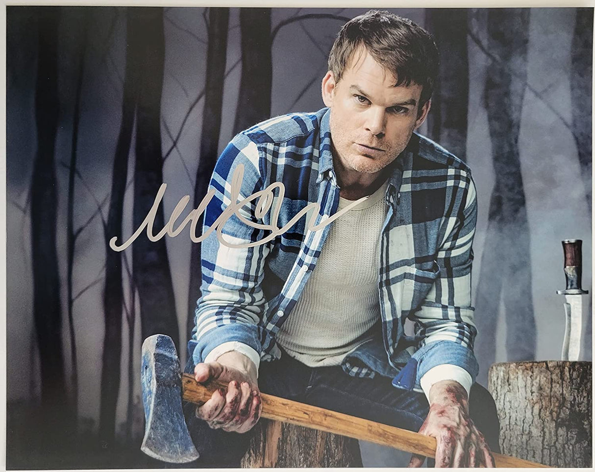Michael C Hall signed Dexter 11x14 photo COA exact proof autographed STAR.