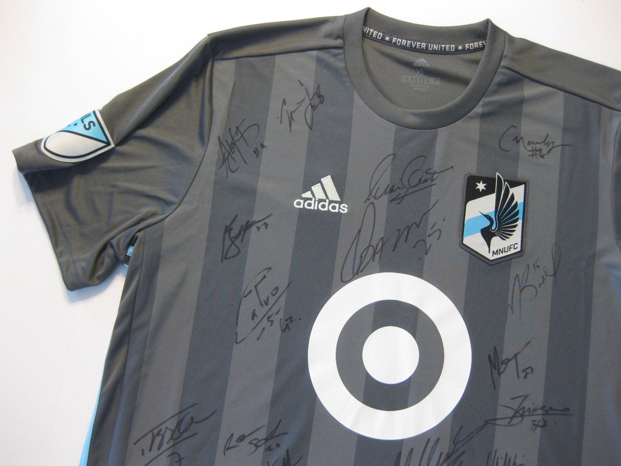 2018 Minnesota united FC team, signed, autographed, soccer jersey - COA and Proof Photos Included