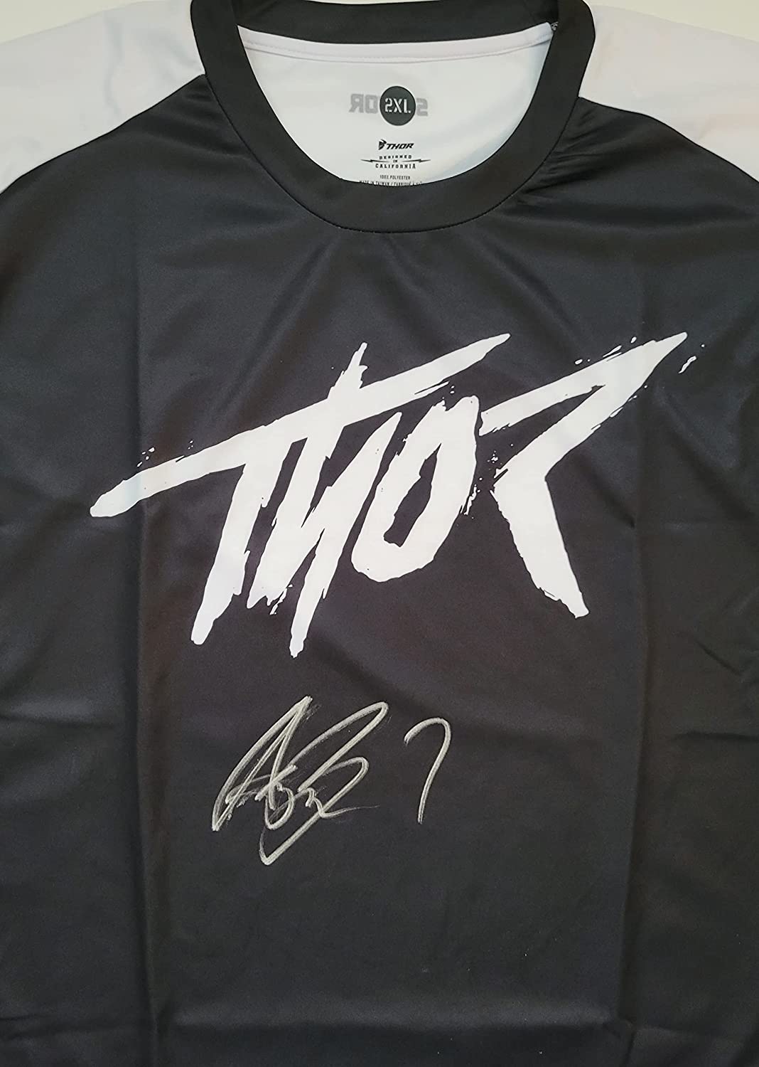 Aaron Plessinger Supercross Motocross signed Thor Jersey COA proof autographed.