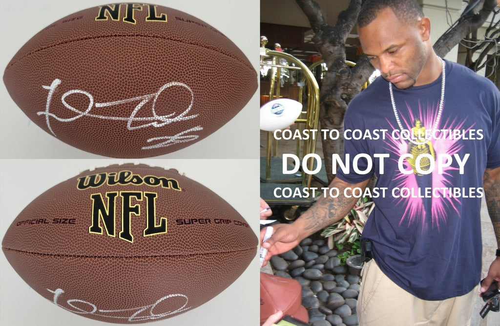 Fred Taylor Jacksonville Jaguars Gators signed NFL football COA proof autograph