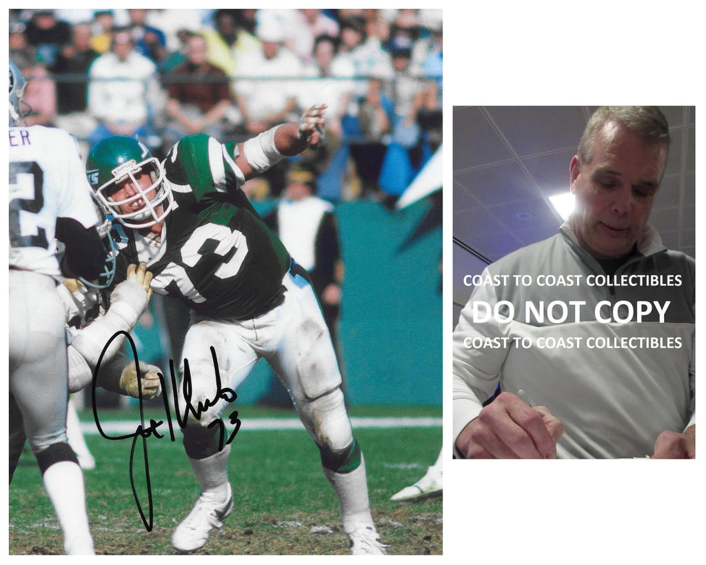 Joe Klecko signed New York Jets 8x10 football photo COA Proof autographed,