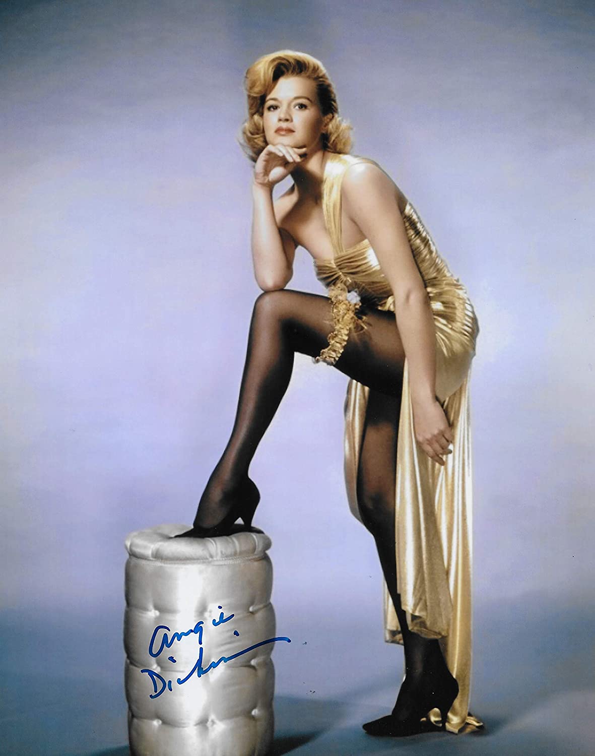 Angie Dickinson actress signed 8x10 photo proof COA STAR