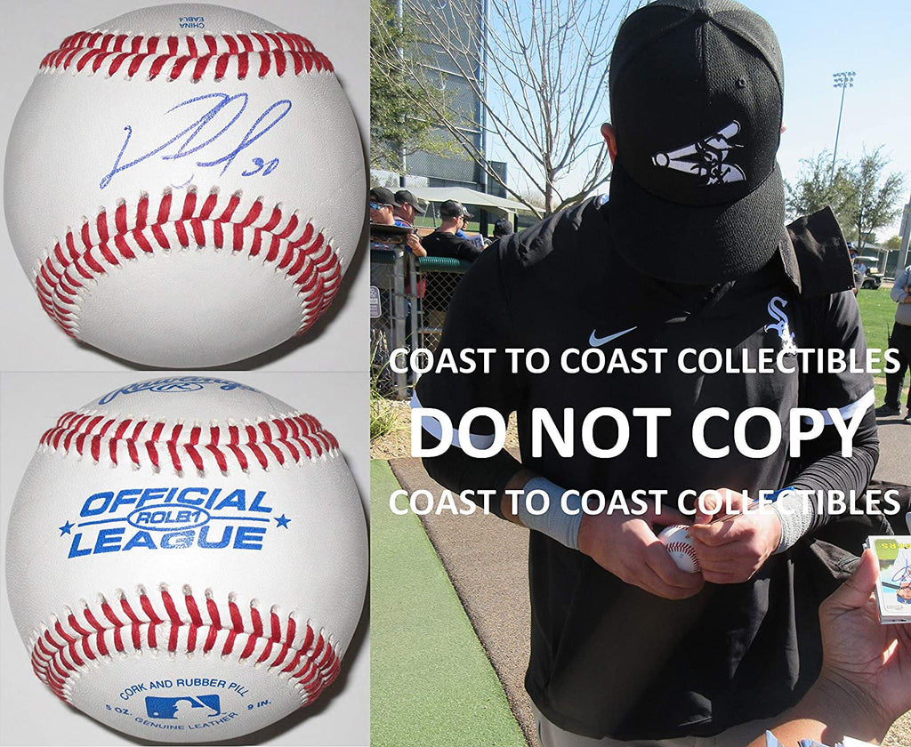 Nomar Mazara Chiacgo White Sox Texas Rangers signed autographed baseball proof