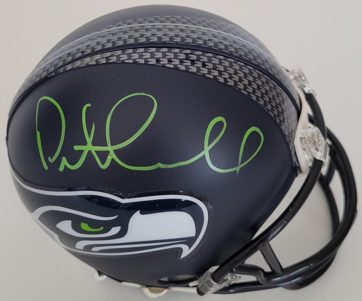 Pete Carroll signed Seattle Seahawks mini football helmet proof COA. autographed