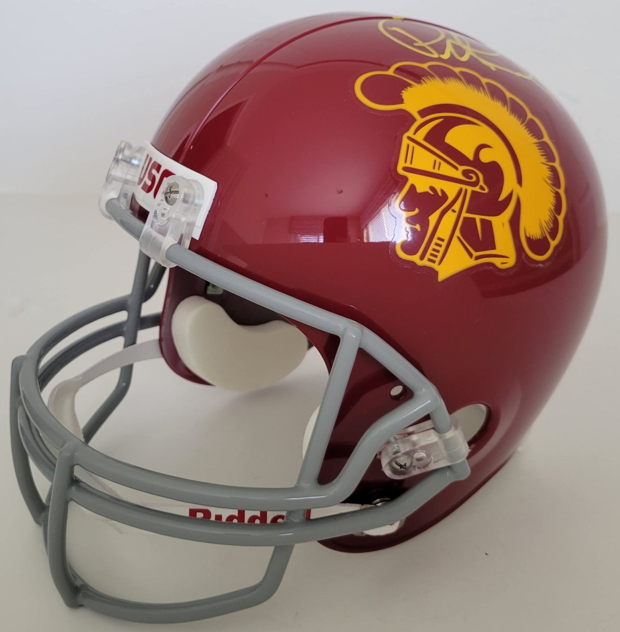 Pete Carroll signed USC Trojans full size football helmet COA proof autographed