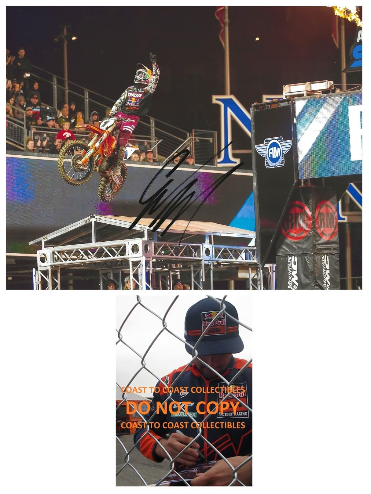 Cooper Webb Signed 8x10 Photo COA Proof Autographed Supercross Motocross..