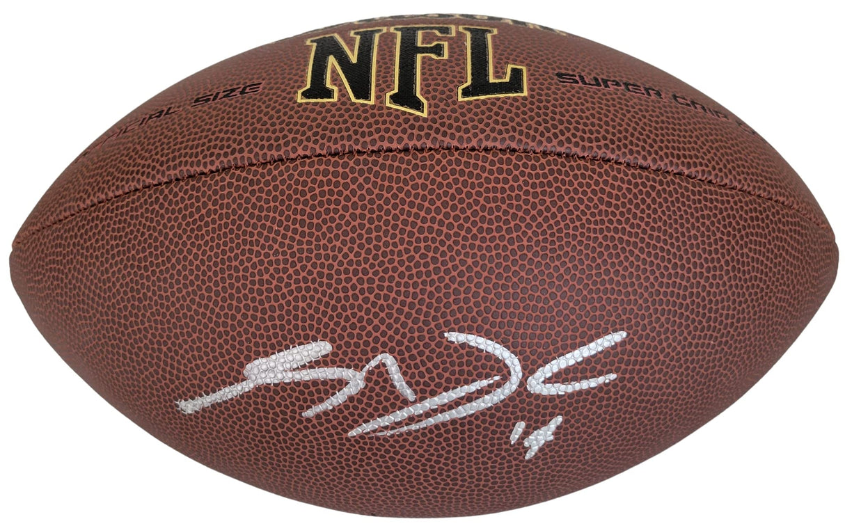 Sam Darnold SF 49ers Jets USC Trojans signed NFL football proof COA autographed