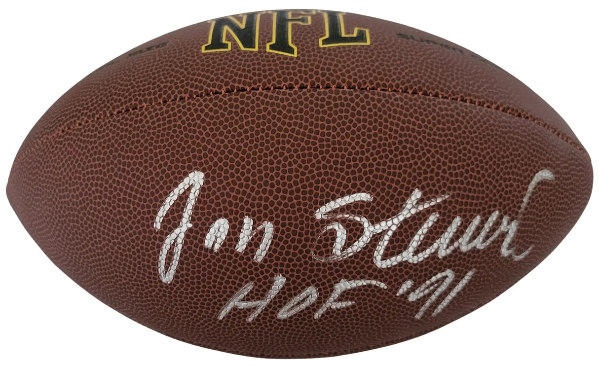 Jan Stenerud Signed Football Proof COA Autographed Kansas City Chiefs Packers