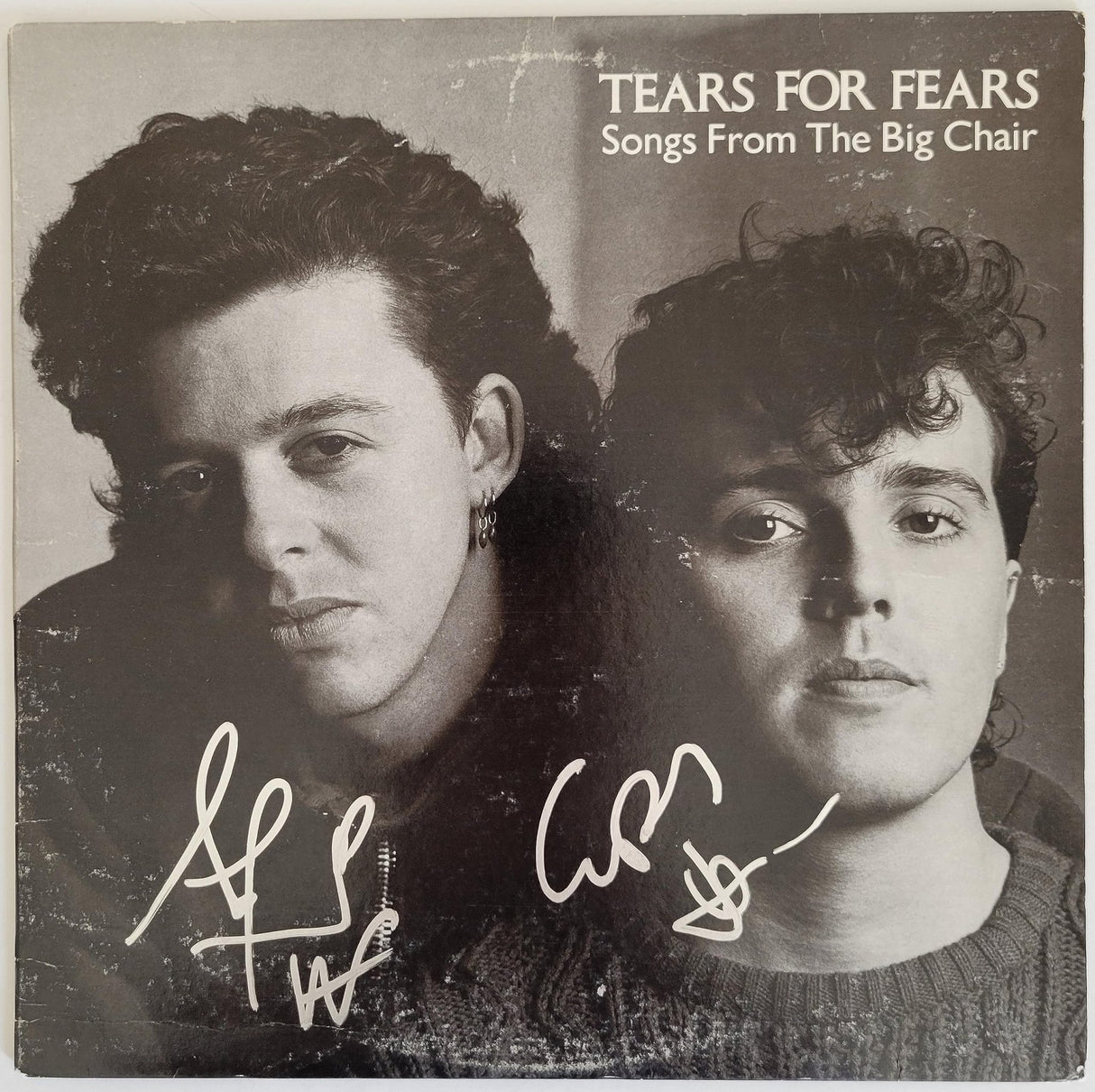 Smith & Orzabal signed Tears for Fear Songs from the Big Chair album COA proof STAR.
