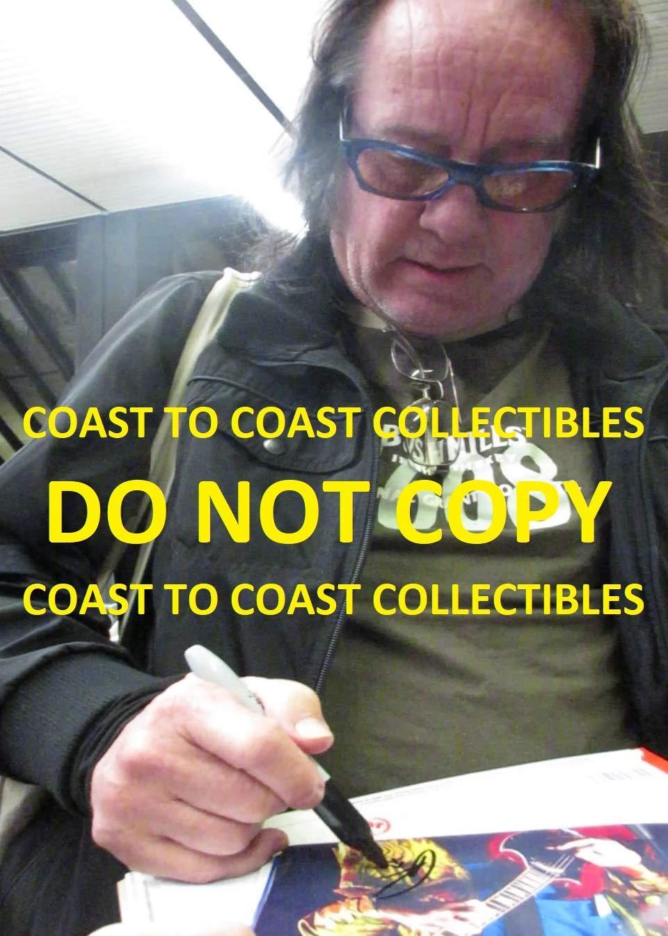 Todd Rundgren Utopia rock star signed, autographed, 8x10 photo,proof COA