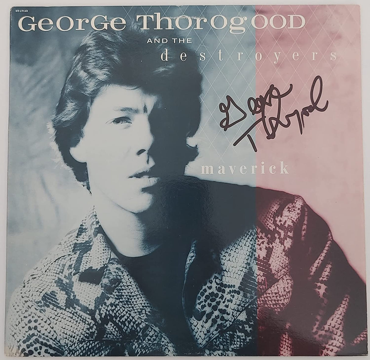 George Thorogood signed autographed Maverick album vinyl record proof Beckett star