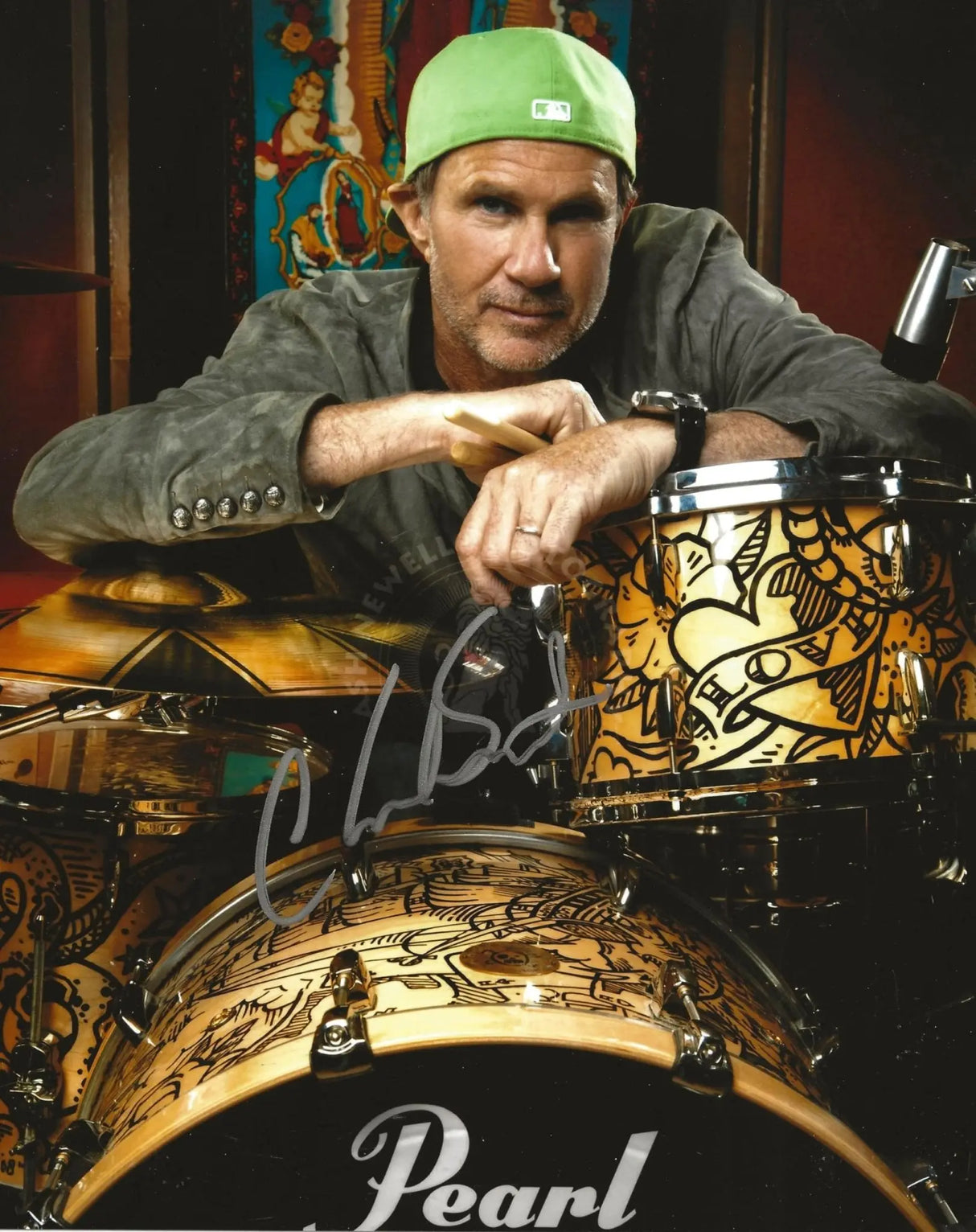 Chad Smith Red Hot Chili Peppers Drummer signed 8x10 photo COA Proof autographed STAR