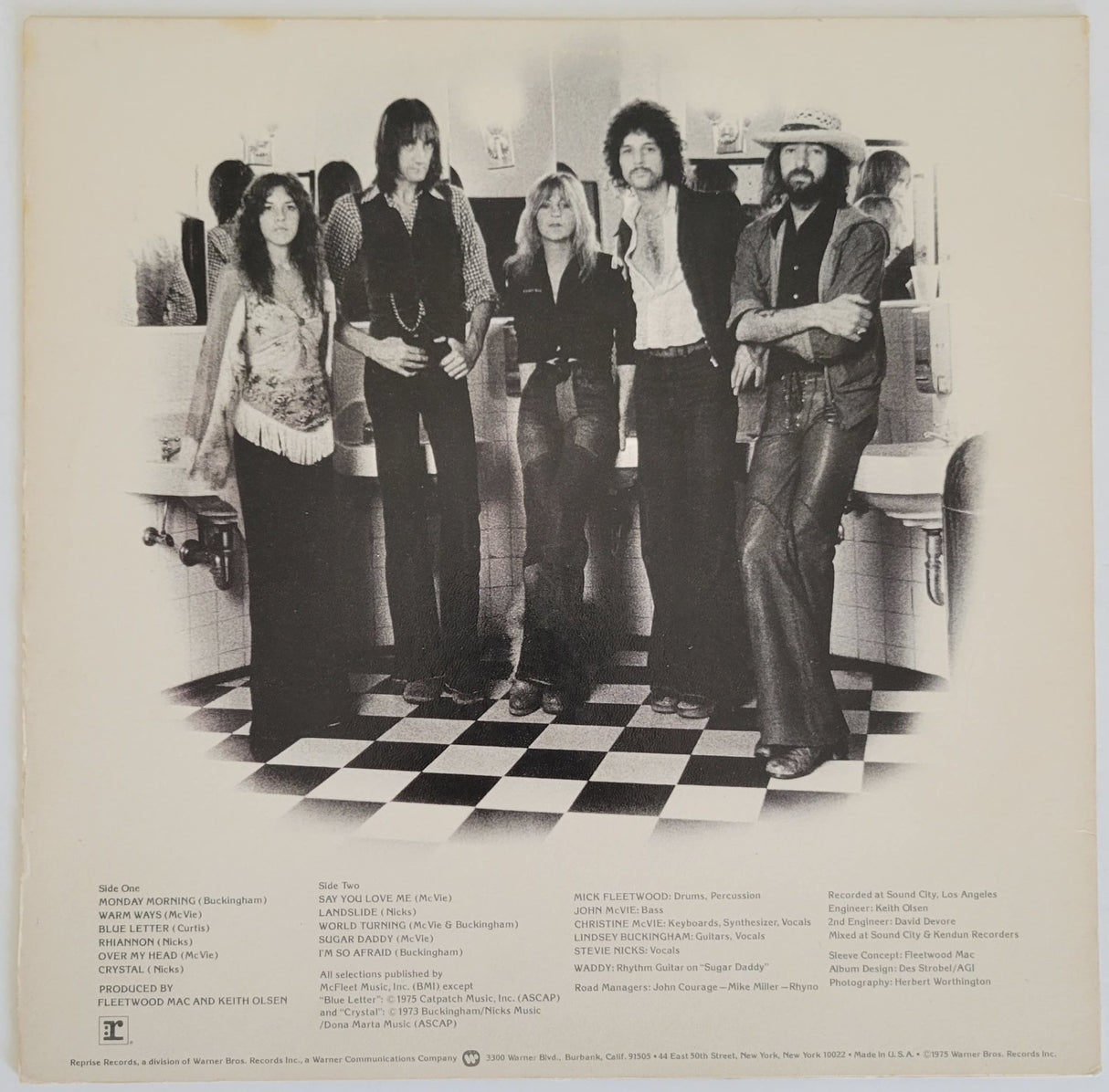 Mick Fleetwood Lindsey Buckingham signed Fleetwood Mac album COA exact proof STAR