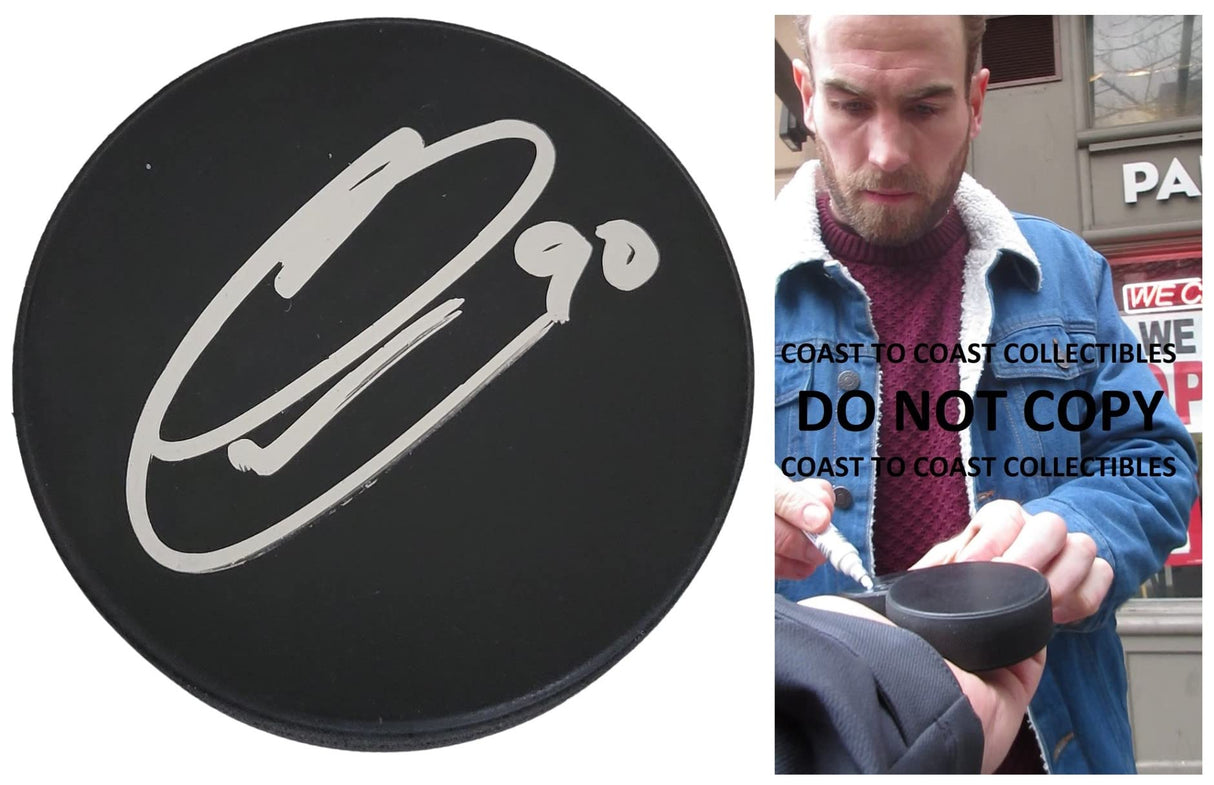 Ryan O'Reilly Maple Leafs Avalanche Blues signed Hockey Puck proof COA autographed