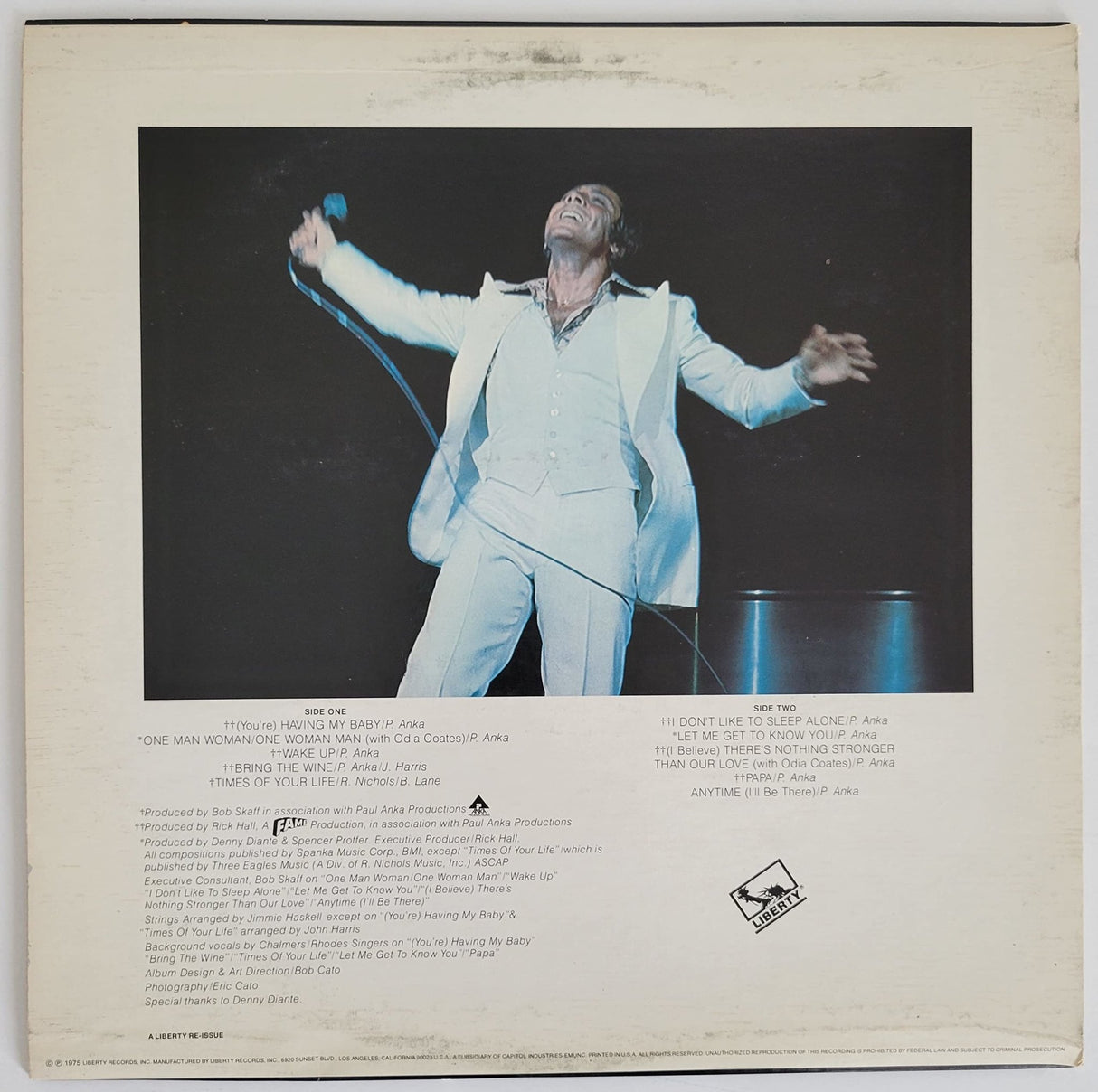 Paul Anka signed Times of your life album vinyl record COA proof autographed STAR