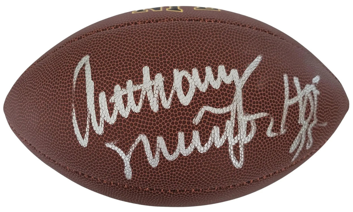 Anthony Munoz Signed Football Proof COA Autographed Cincinnati Bengals USC HOF