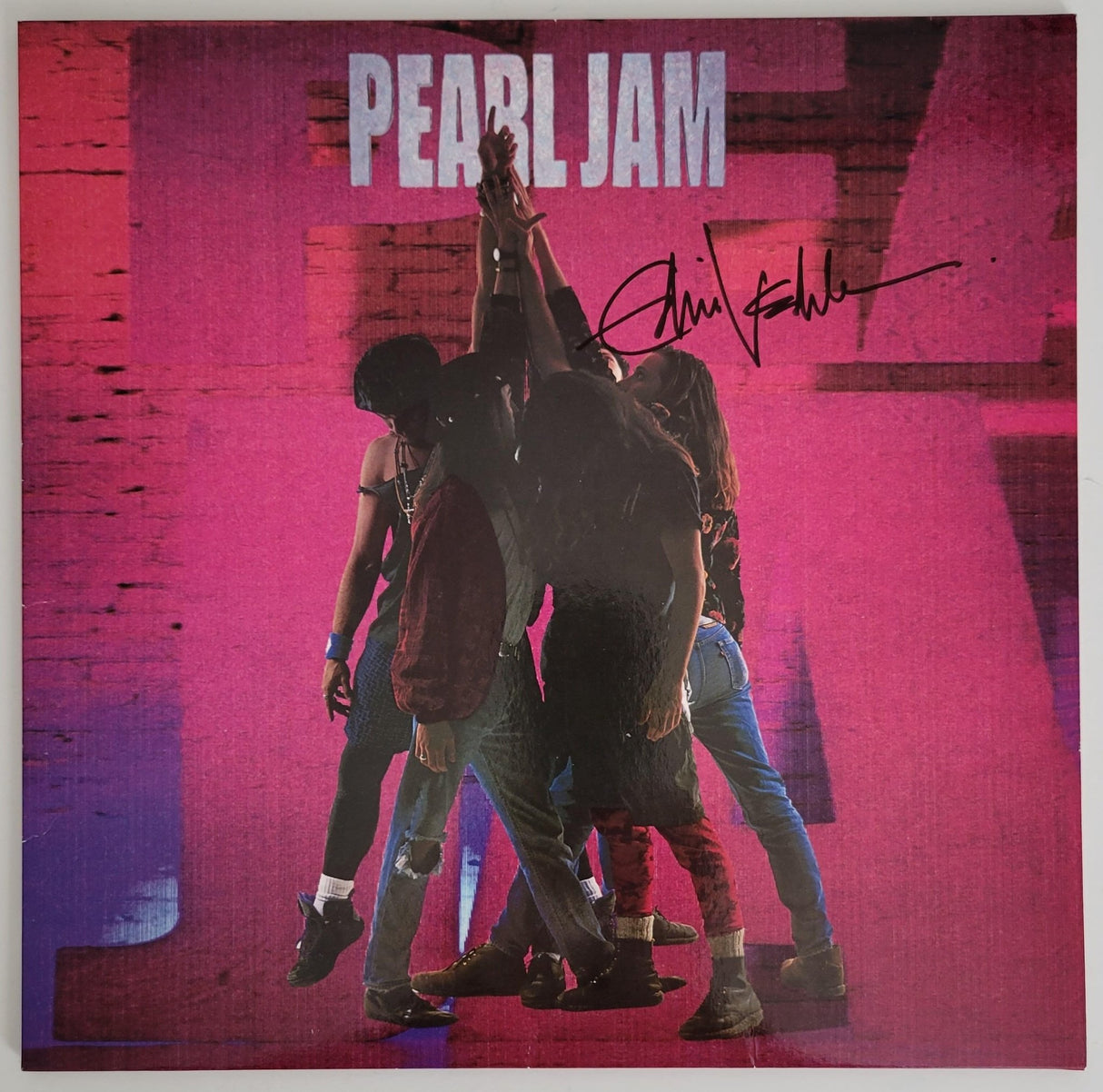 Eddie Vedder signed Pearl Jam Ten album COA proof autographed vinyl Record