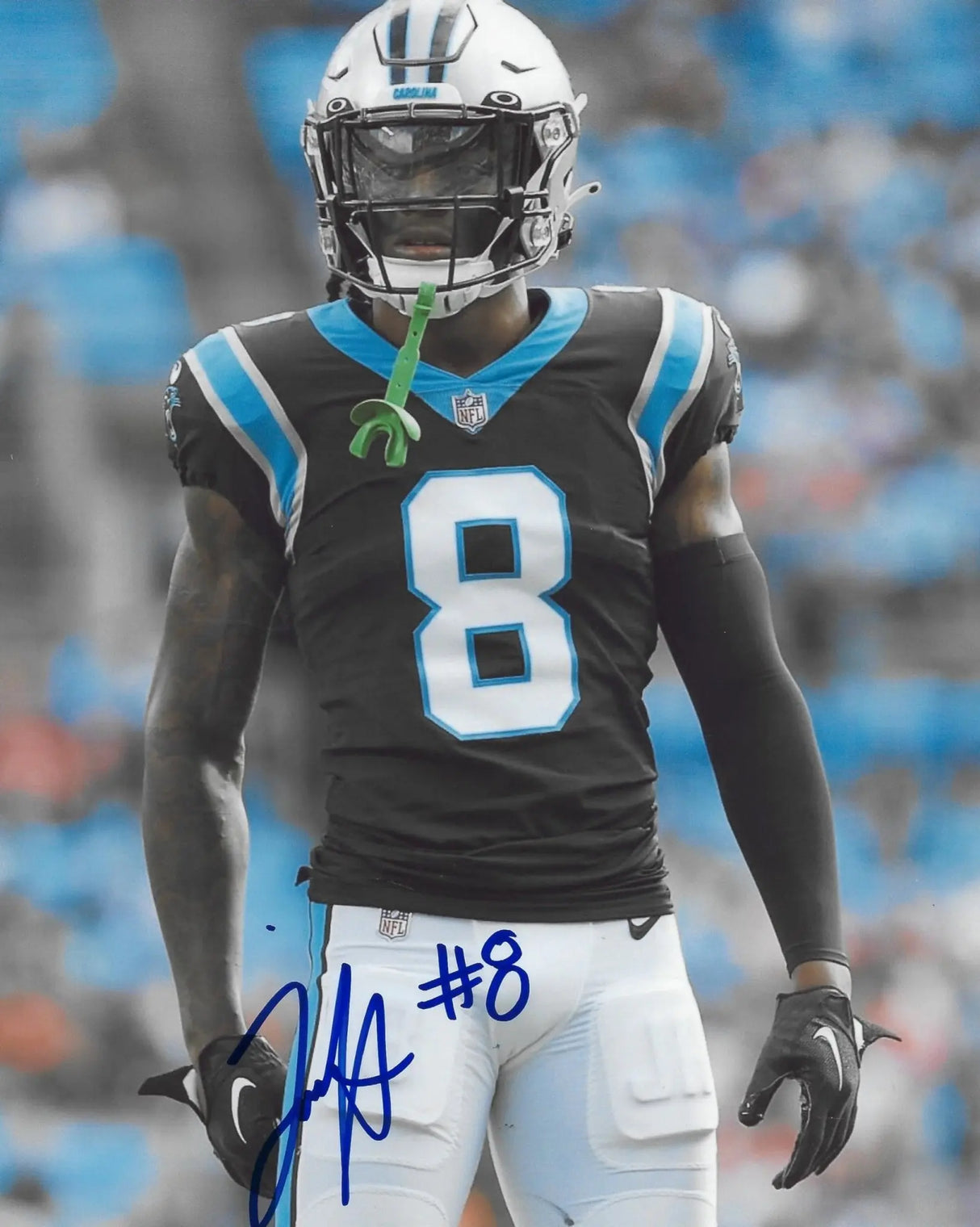 Jaycee Horn signed Carolina Panthers 8x10 football photo COA autographed