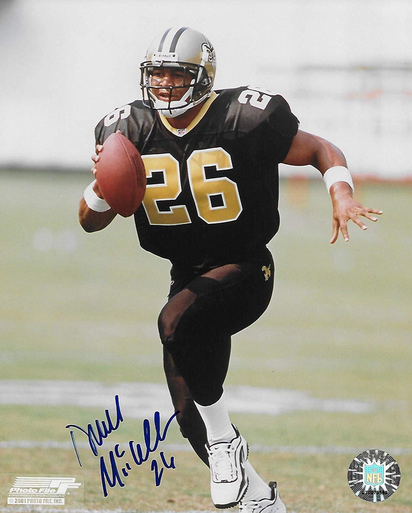 Deuce McAllister New Orleans Saints signed autographed, 8x10 Photo, COA with the proof photo included