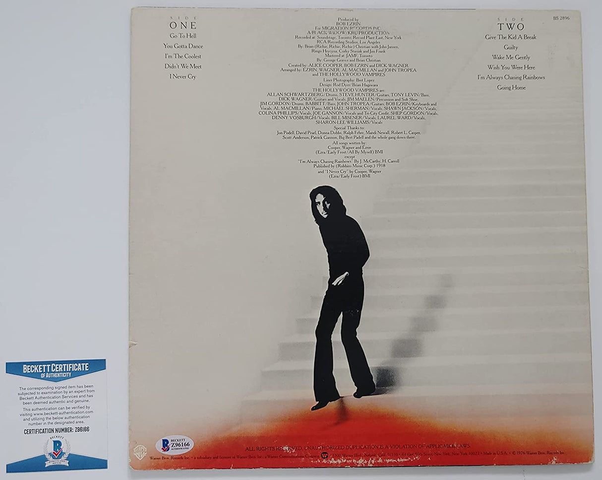 Alice Cooper signed Goes to hell album vinyl record proof Beckett COA autograph STAR