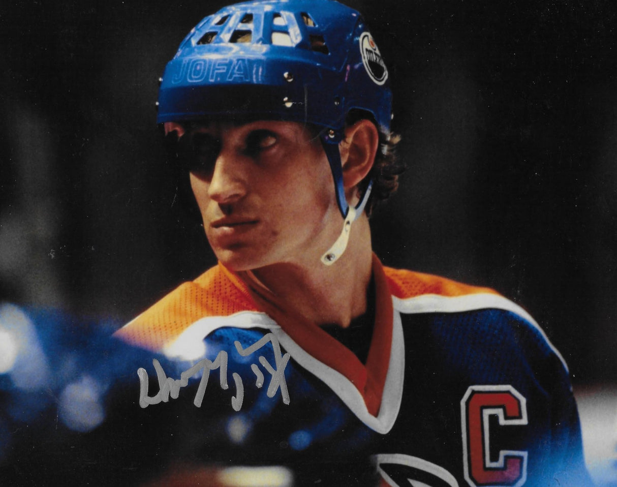 Wayne Gretzky signed Edmonton Oilers 8x10 photo COA proof autographed