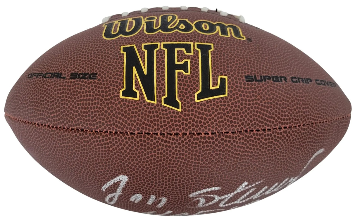 Jan Stenerud Signed Football Proof COA Autographed Kansas City Chiefs Packers