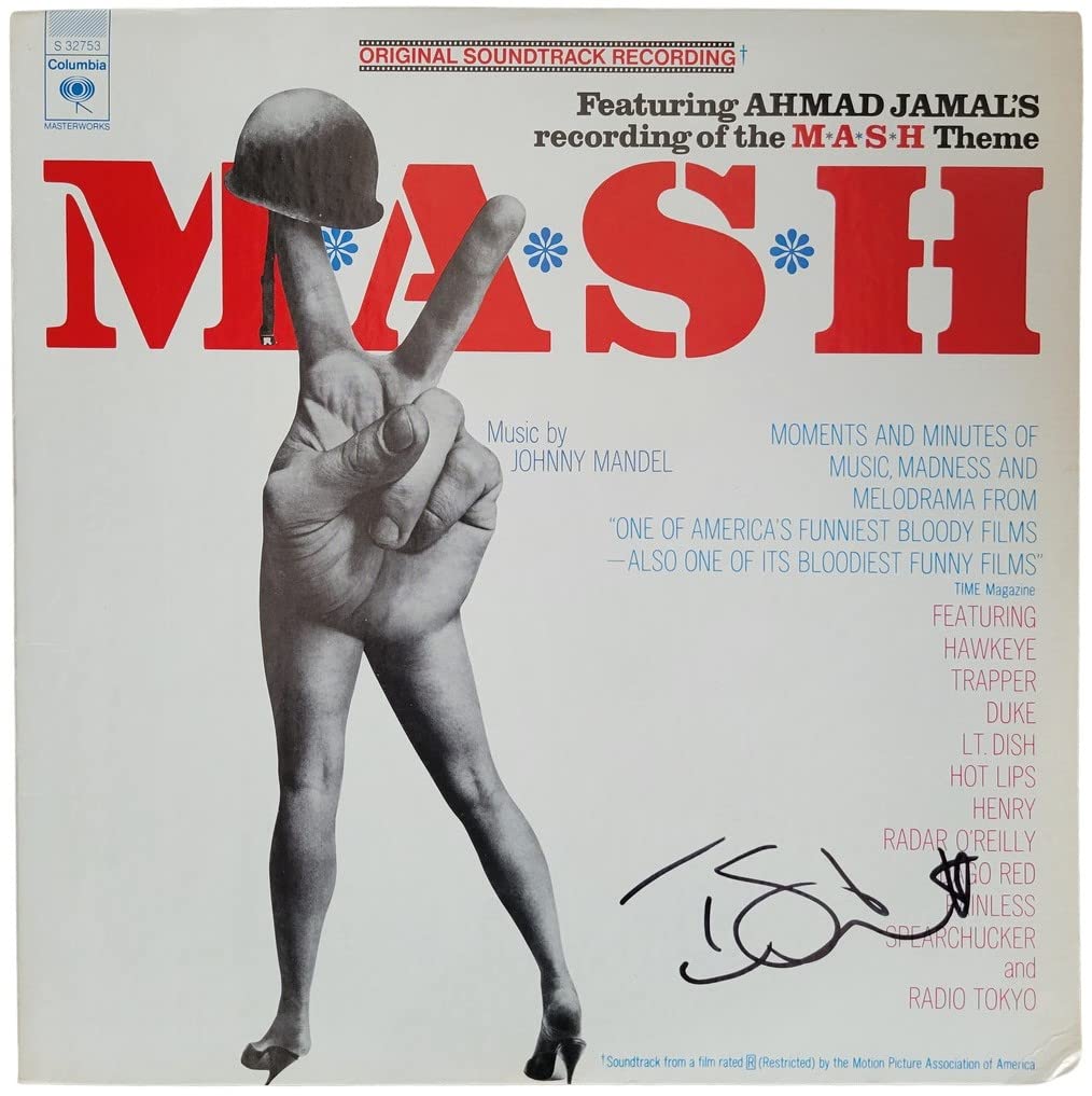 Tom Skerrit signed Mash Soundtrack album vinyl LP exact proof COA autographed STAR