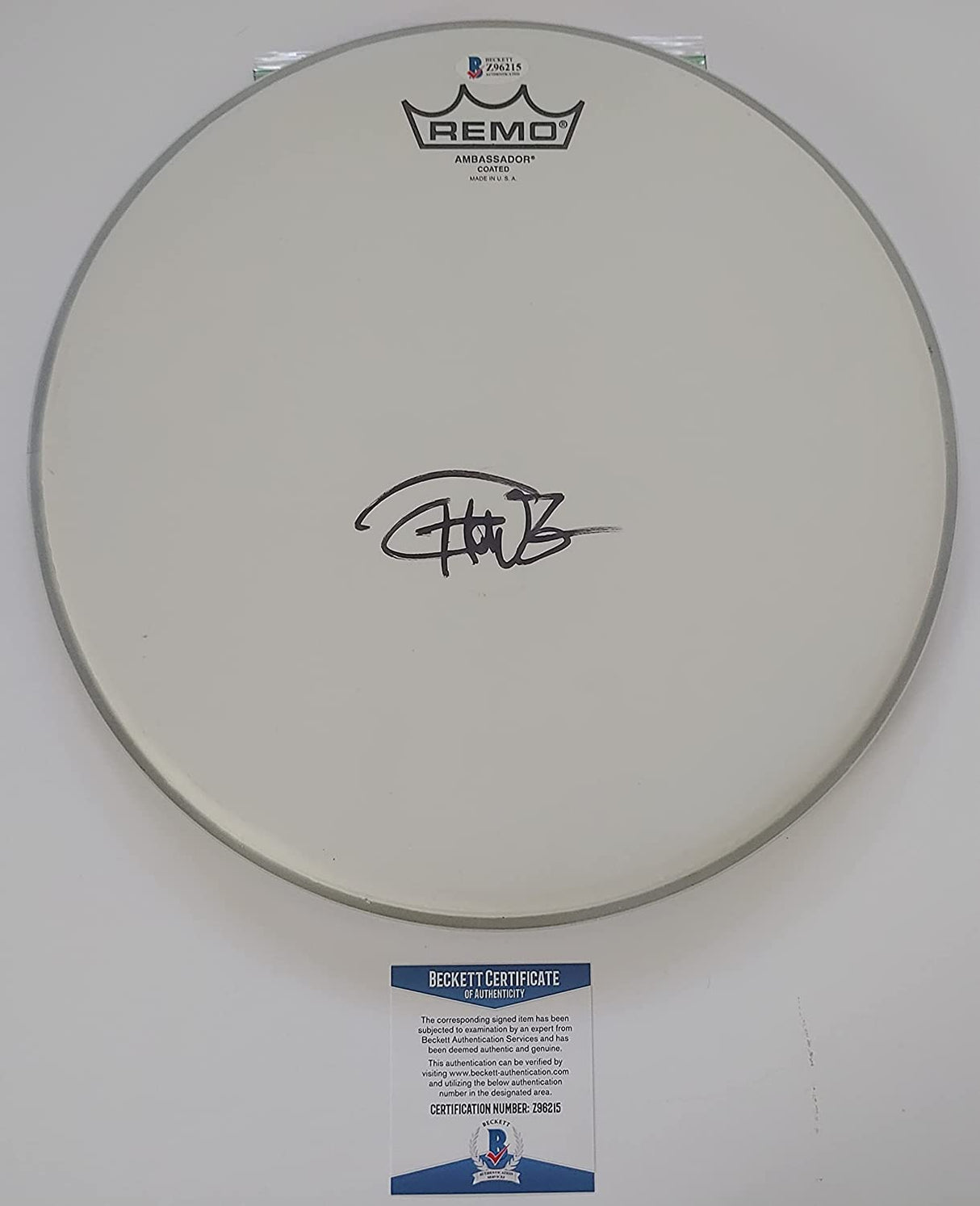 Tommy Chong actor comedian signed 12'' Drumhead exact Proof Beckett COA autograph STAR