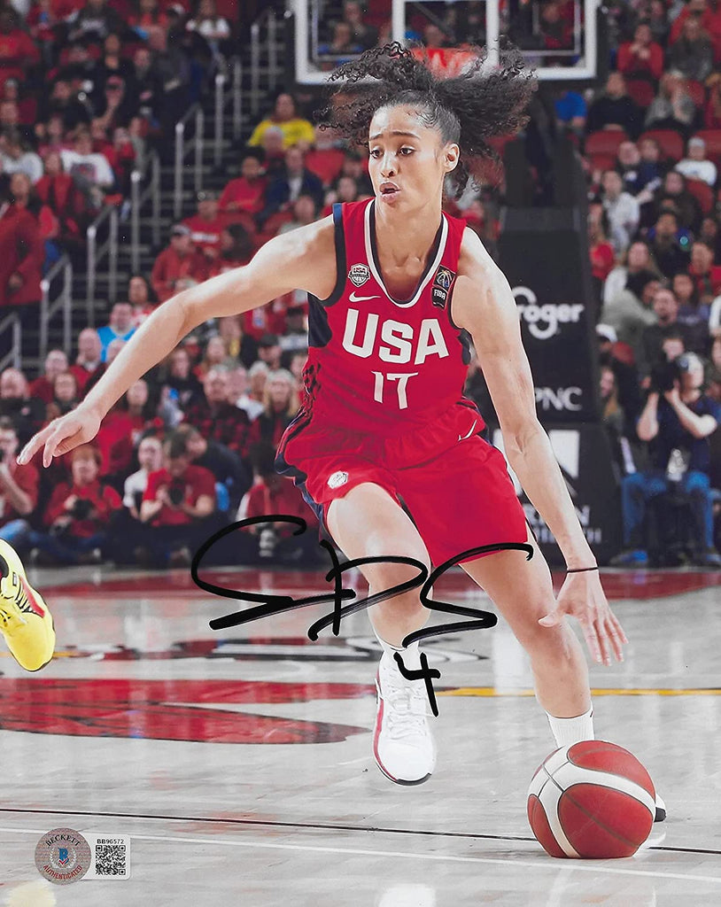 Skylar Diggins Smith signedautographed USA basketball 8x10 photo proof Beckett COA