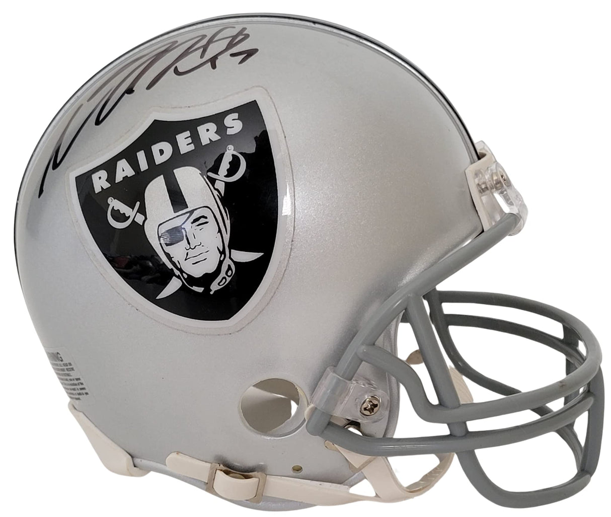 Davante Adams signed Vegas Raiders football mini helmet proof COA autographed