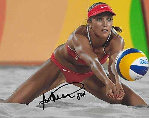 Anouk Verge Depre Swiss Olympic Volleyball Player signed 8x10 Photo COA