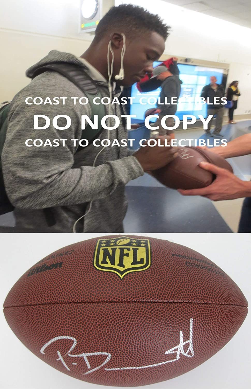 Phillip Dorsett Seattle Seahawks signed autographed Duke football,proof COA