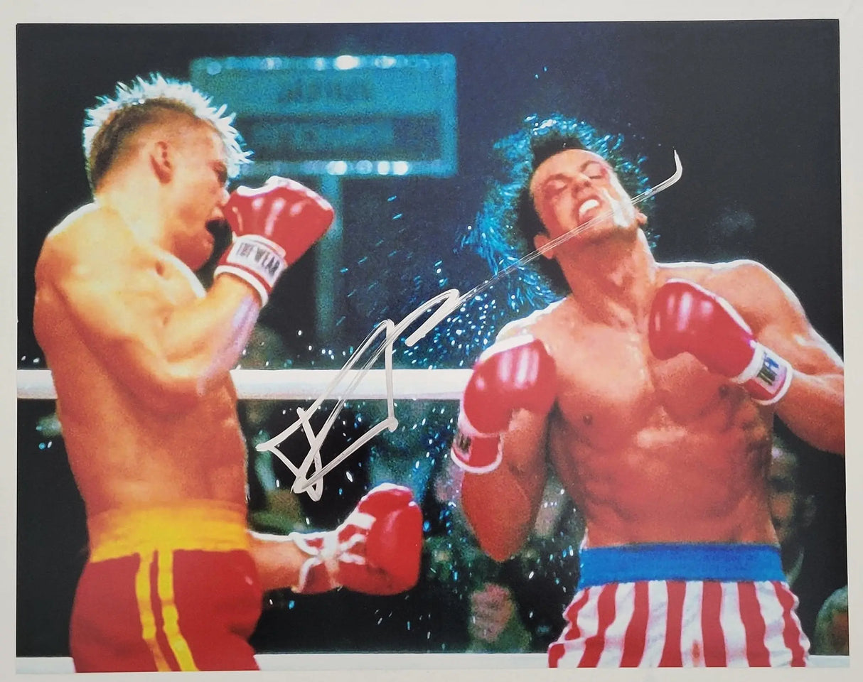 Dolph Lundgren signed Rocky IV Ivan Drago 11x14 photo COA exact Proof autograph .STAR
