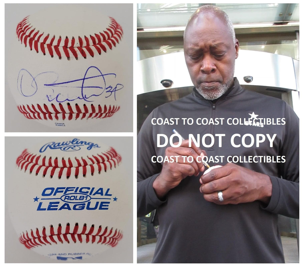 Dave Stewart Oakland A's LA Dodgers signed baseball COA proof autographed