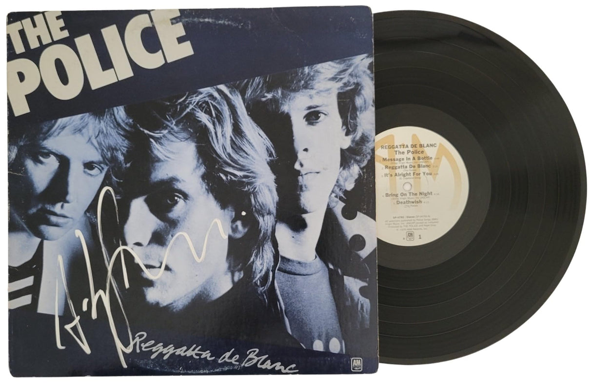 Andy Summers Signed The Police Reggatta de Blanc Album COA Proof Autographed Vinyl