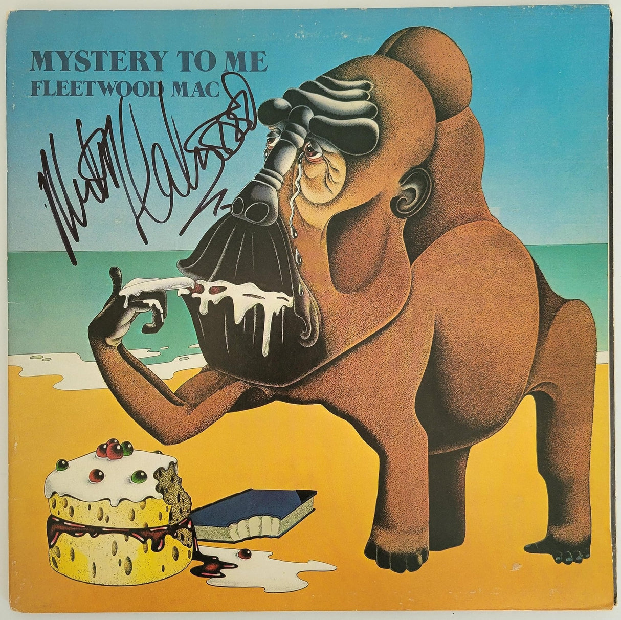 Mick Fleetwood signed Fleetwood Mac Mystery to Me album proof vinyl proof STAR autographed